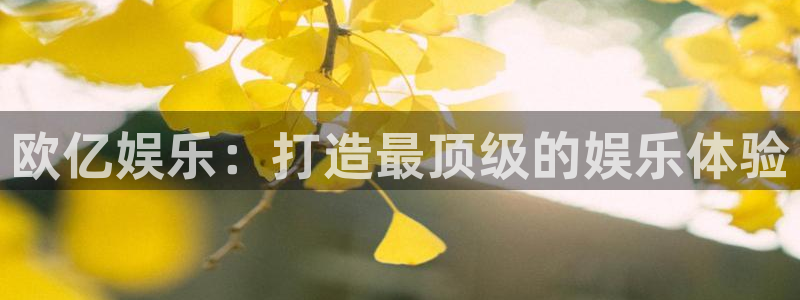 开丰娱乐.ccm：欧亿娱乐：打造最顶级的娱乐体验